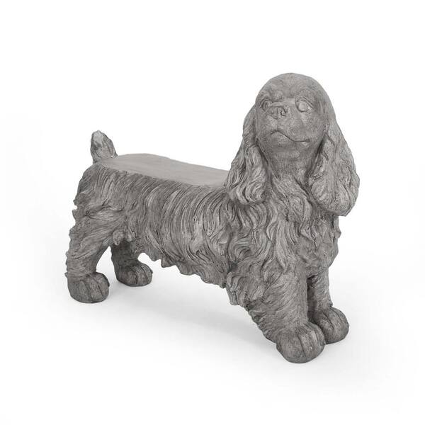 Garden Statue Dog Figurine Cocker Spaniel Dog Statue Garden