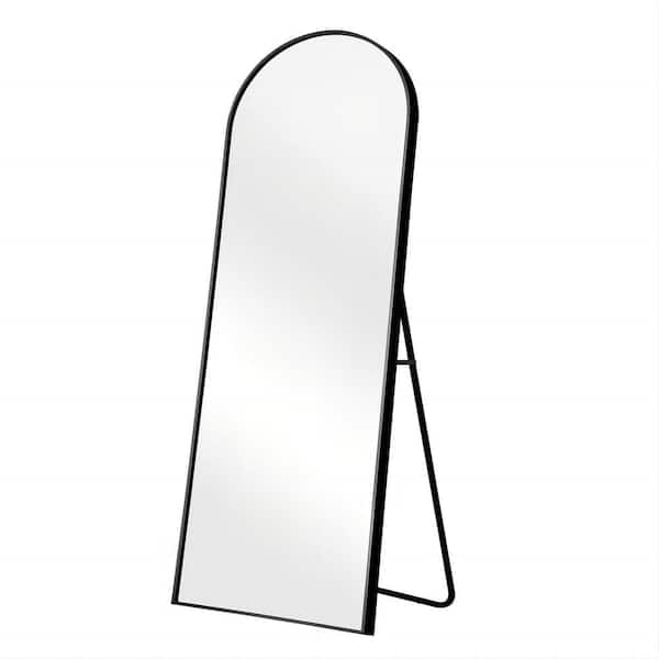 23 in. W x 65 in. H Arched Aluminum Framed Wall Bathroom Vanity Mirror