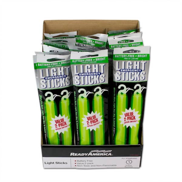 Ready America 8-Hour Green Light Stick (24-Pieces, 2-Pack) 27218