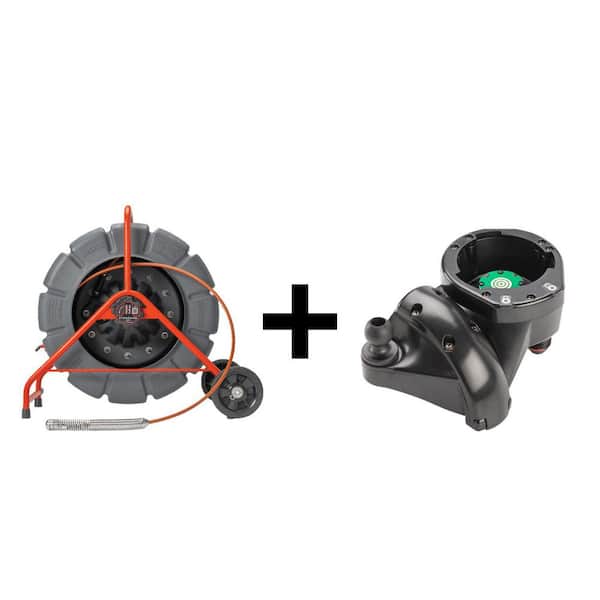 SeeSnake Standard Inspection Pipe/ Sewer Camera Reel (200 ft. Cable for 2-12 in. Lines) & CSx VIA Adapter Mount Bundle