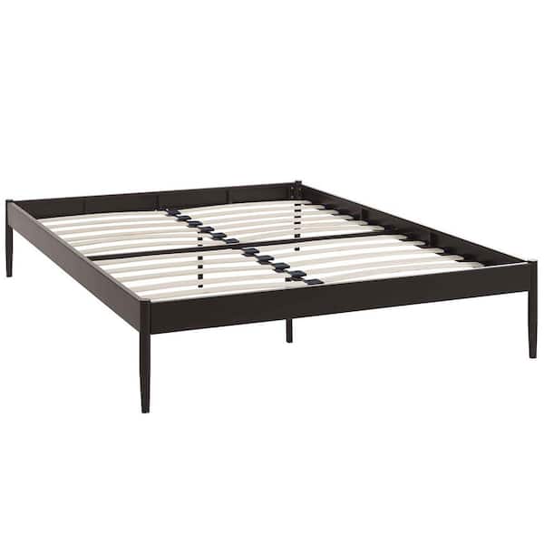 MODWAY Elsie Brown Queen Bed Frame