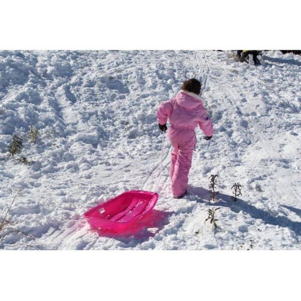 Slippery Racer Downhill Sprinter Kids Plastic Toboggan Snow Sled