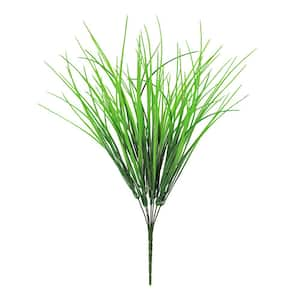 16 in. Artificial Grass Leaf Stem Plant Greenery Foliage Bush (Set of 6)