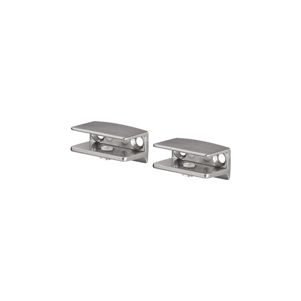 Dolle ELIOT 0.2 in.-1.6 in. Stainless Adjustable Shelf Bracket (2-Pack)  15514 - The Home Depot