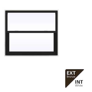 JELD-WEN 30 in. x 48 in. V-2500 Series Bronze FiniShield Vinyl