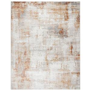 Alor Cheema Ivory 6 ft. x 9 ft. Abstract Indoor Area Rug