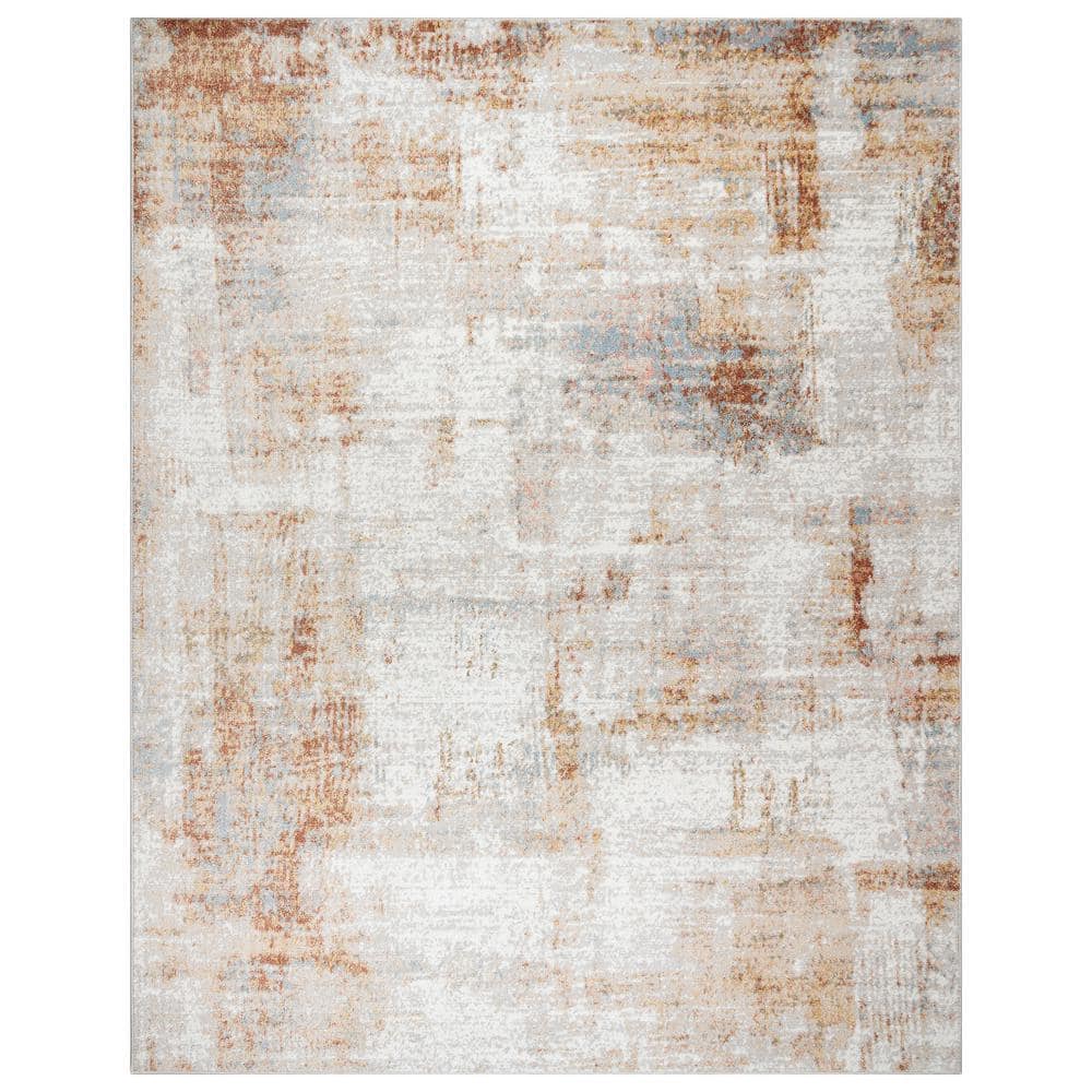 Gertmenian & Sons Alor Cheema Ivory 8 ft. x 10 ft. Abstract Indoor Area Rug