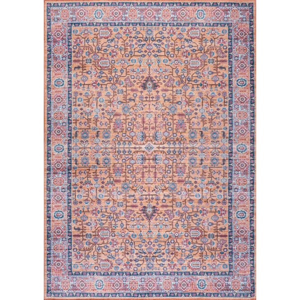 Kemer All-Over Persian Machine Washable Multi 4 ft. x 6 ft. Indoor Area Rug