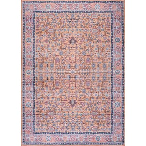 Kemer All-Over Persian Machine Washable Multi 8 ft. x 10 ft. Indoor Area Rug