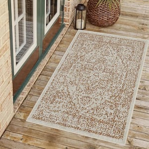 Zaria Brick 2 ft. x 3 ft. Indoor/Outdoor Area Rug