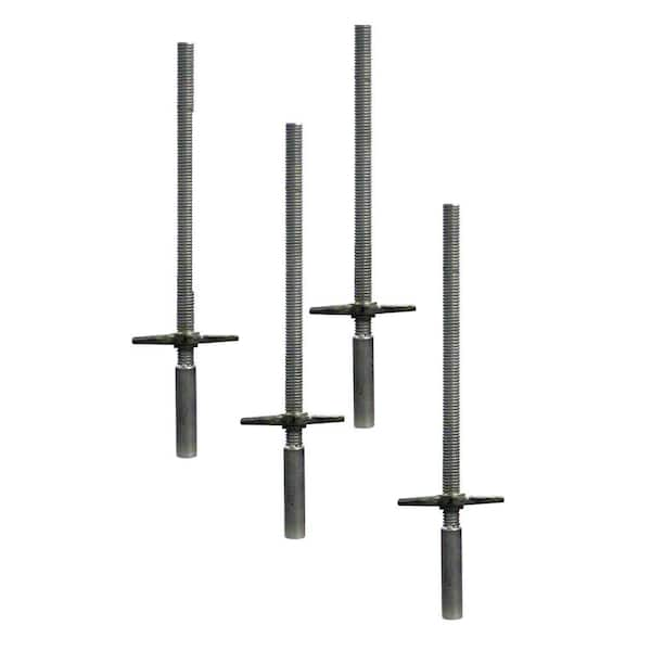 PRO-SERIES Adjustable Screw Jack With Base 4-Piece Set