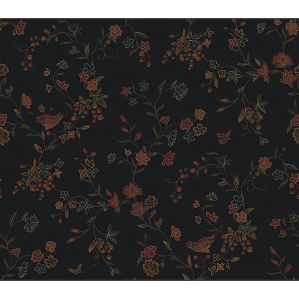 The Wallpaper Company 8 in. x 10 in. Noir Imperial Silk Wallpaper Sample
