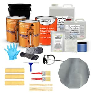 3-Gallon Dolphin Gloss 2-Part Epoxy 600 sq. ft. Metallic Interior Concrete Basement and Garage Epoxy Floor Paint Kit