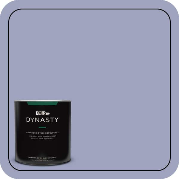 BEHR DYNASTY 1 qt. #620D-4 Veranda Iris Semi-Gloss Enamel Interior Stain-Blocking Paint and Primer