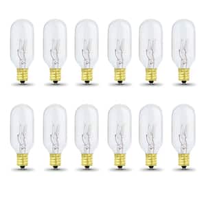 40-Watt Soft White (2700K) T8 Intermediate E17 Base Dimmable Incandescent Appliance Light Bulb (12-Pack)