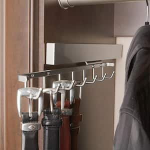 Sidelines 14 in. W Chrome Deluxe Belt Rack Organizer