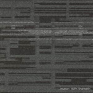 Hutton Gray Residential/Commercial 19.68 in. x 19.68 Peel and Stick Carpet Tile (8 Tiles/Case)21.53 sq. ft.