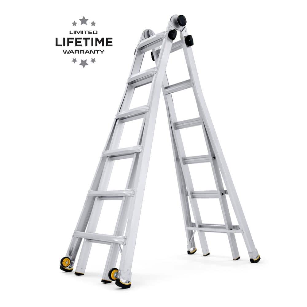 Gorilla Ladders 26 ft. Reach MPXW Aluminum Multi-Position Ladder 