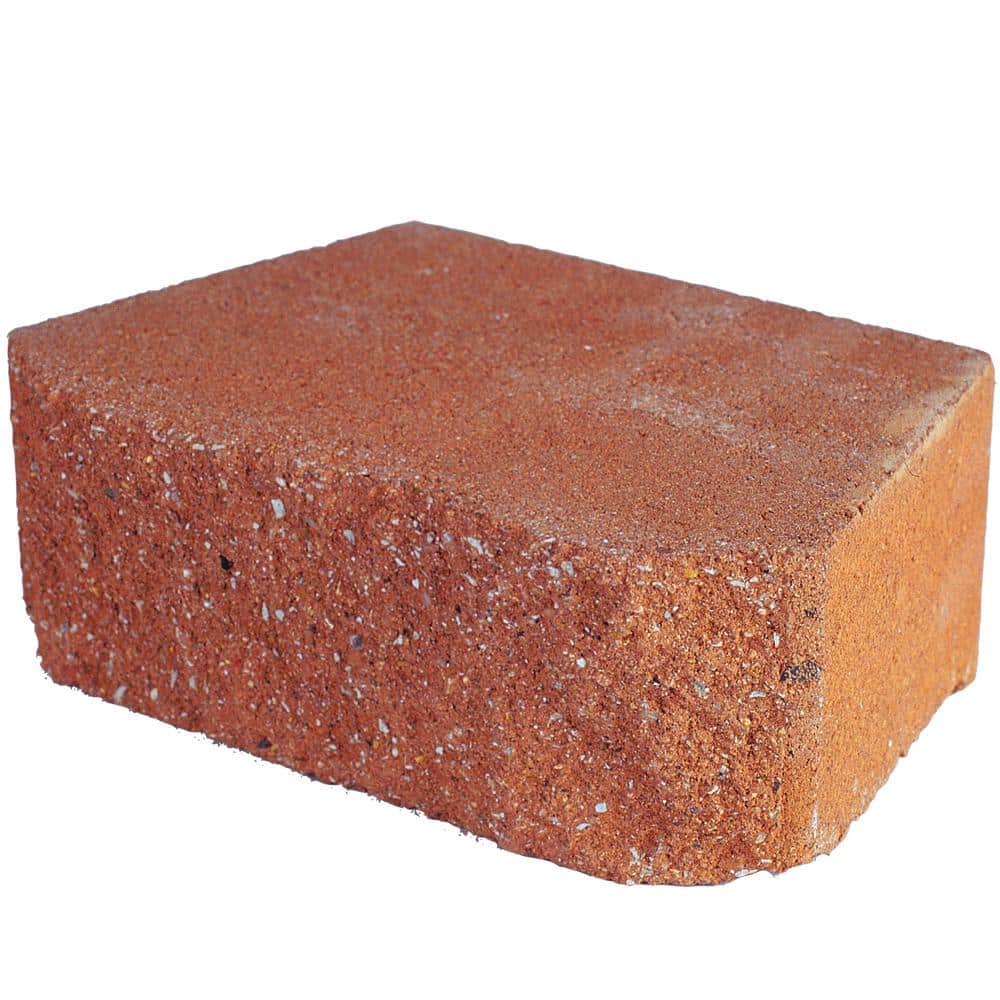 Pavestone 4 in. H x 11.63 in. W x 6.75 in. L Terra Cotta Retaining Wall Block (144 Pieces/ 46.6 Sq. ft./ Pallet), Terracotta -  81166