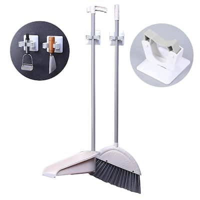 ClosetMaid Metal White Broom and Mop Holder 3462 - The Home Depot