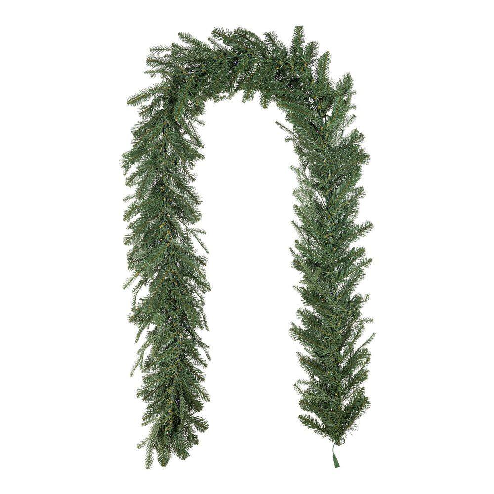 9 ft. Pre-Lit Greenery Pine Garland with 200 White/Multi-Color Twinkling Lights, 10 Function price history on PriceWatchPro