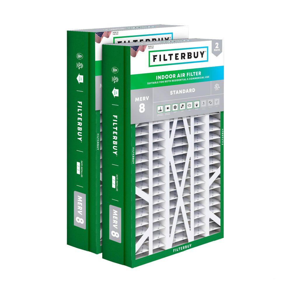 14.5 in. x 27 in. x 5 in. MERV 8 (FPR 5) Dust Defense Pleated HVAC AC Furnace Air Filters for Trane and More (2-Pack) price history on PriceWatchPro