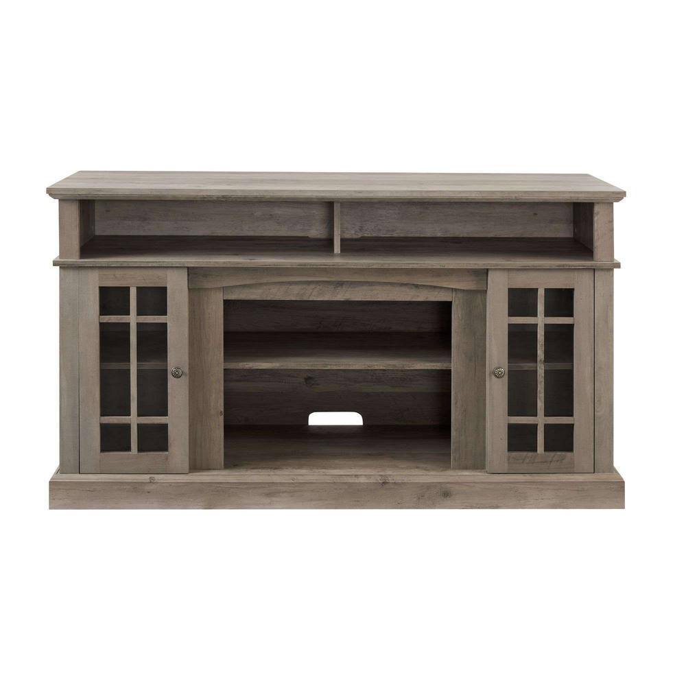 Gray Wash TV Stand Modern Entertainment Console Fits TVs up to 65 in. with