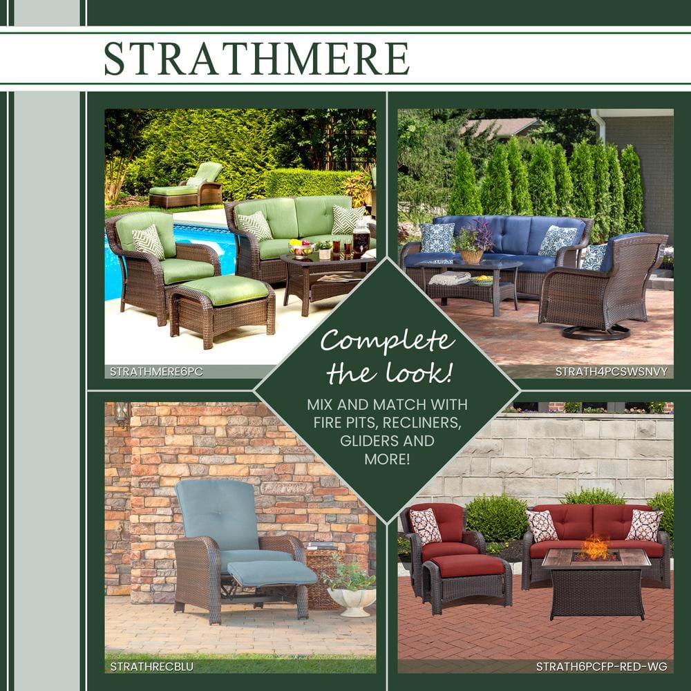 Crimson Red Wicker and Steel 4-Piece Outdoor Conversation Set