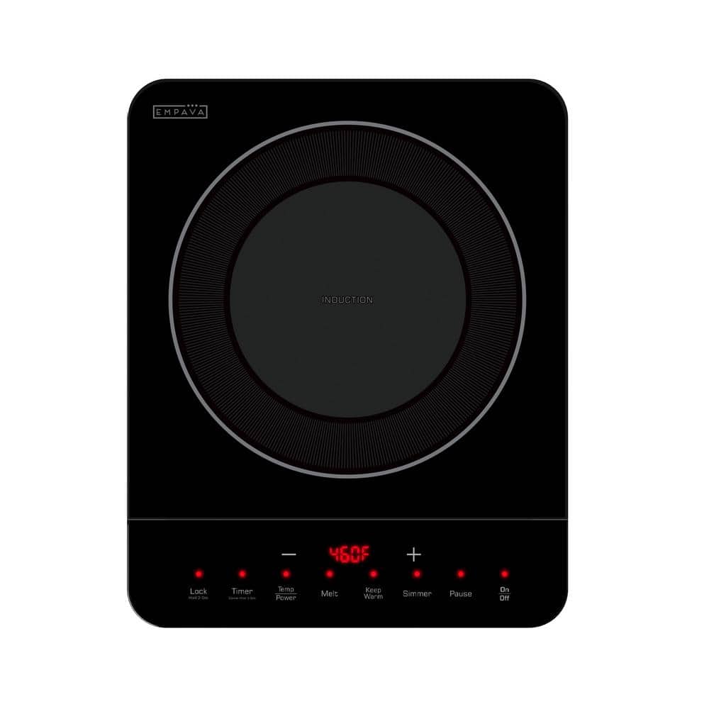 Empava Black Portable Single Burner Induction Cooktop