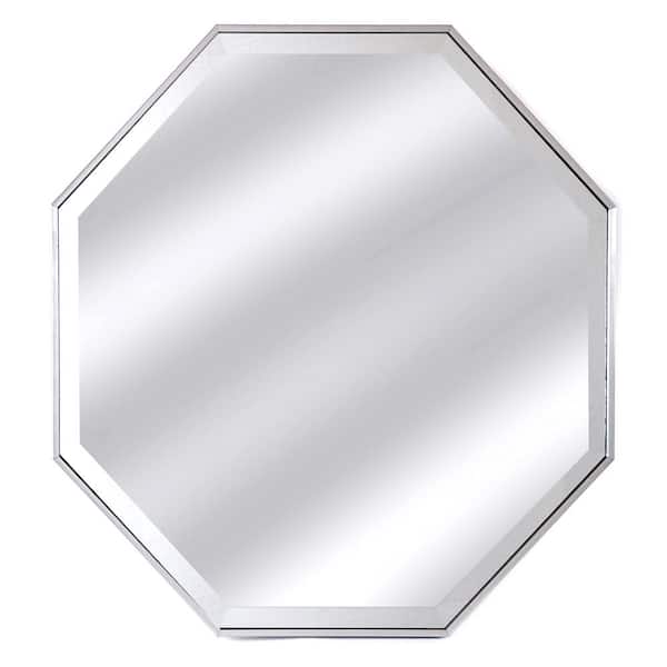 Alpine Art & Mirror Medium Novelty Silver Beveled Glass Contemporary Mirror (28 in. H x 28 in. W)
