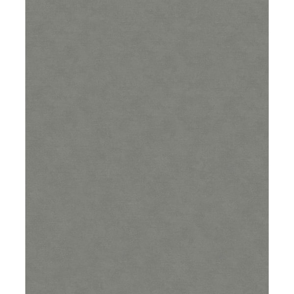Unbranded Textures Collection Grey Textured Plain Luster Finish Vinyl on Non-woven Non-pasted Wallpaper Roll