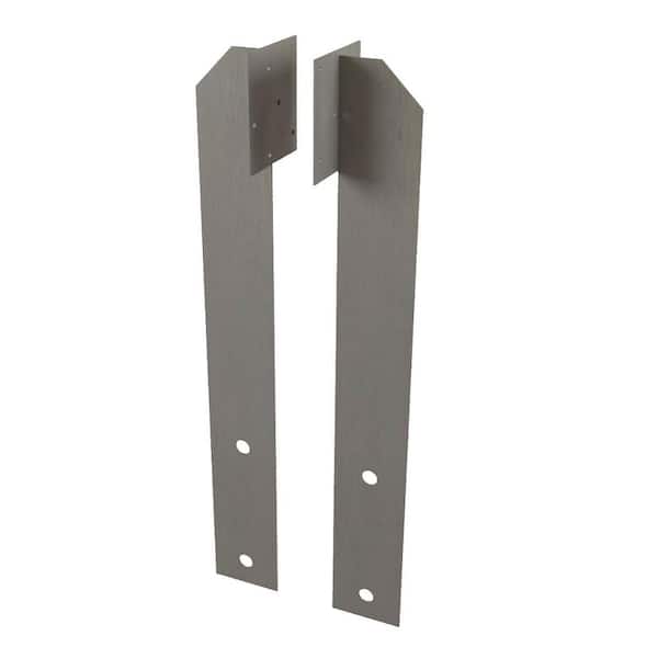 MITEK 4 in. x 30-1/2 in. 10-Gauge Primer Uplift Girder Tie (2-Pack)