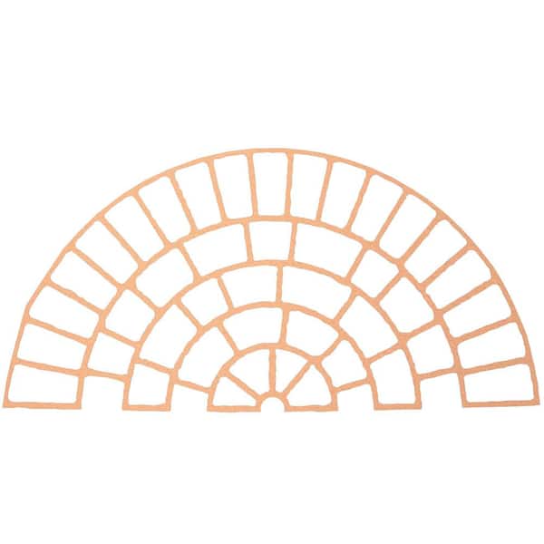 Bon Tool 64 in. x 64 in. Cobble Circle Decorative Concrete Paper Stencil