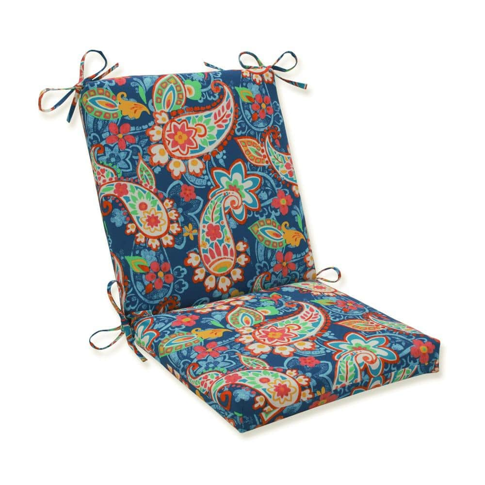 Pillow Perfect Paisley Blue/Green Party Rectangular Outdoor Seat ...