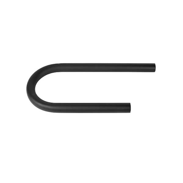 WESTBURY ADA Continuous Handrail Aluminum 180-Degree Elbow Black Fine Texture (ADA Compliant)