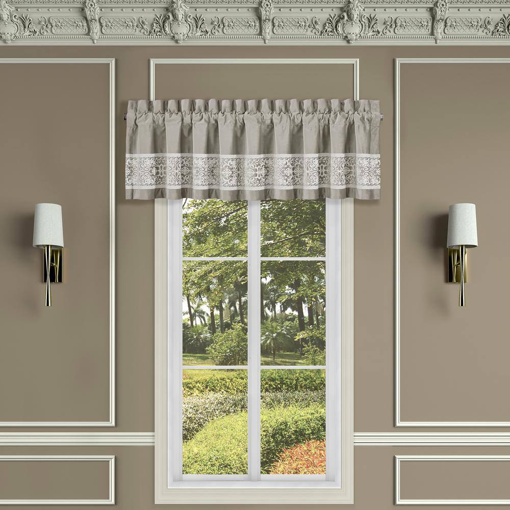 Othello Linen Polyester Window Straight Valance 2716003STVAL - The Home ...