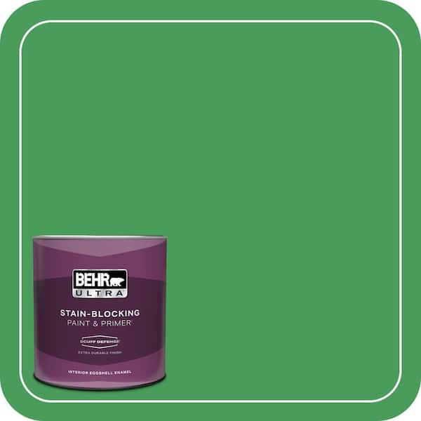 BEHR ULTRA 1 qt. #P400-6 Clover Patch Extra Durable Eggshell Enamel Interior Paint & Primer