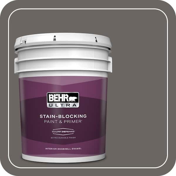 BEHR ULTRA 5 gal. #790F-6 Trail Print Extra Durable Eggshell Enamel Interior Paint & Primer