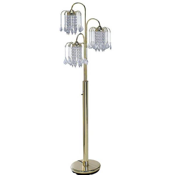 ⭐sen⭐ Jushua 63 in. H Metal Gold Tree Floor Lamp with Brass Finish