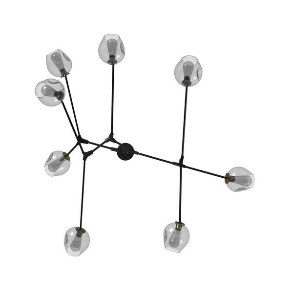 ARTCRAFT Organic 8-Light Vintage Brass Sputnik Chandelier with