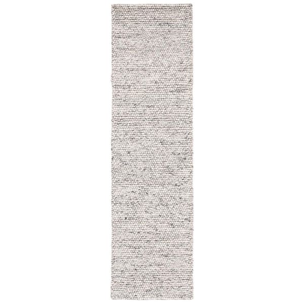 Natura Light Gray/Ivory 2 ft. x 16 ft. Gradient Runner Rug