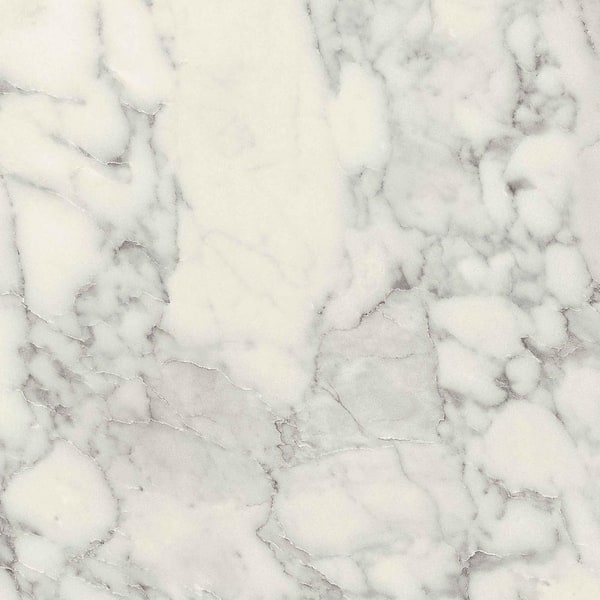 Wilsonart 3 in. x 5 in. Laminate Sheet Sample in Marmo Bianco with Premium Textured Gloss Finish