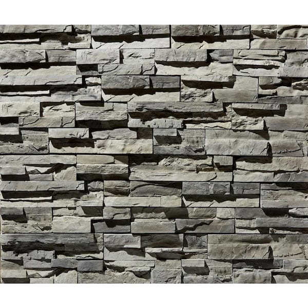 4 in. x 8 in. to 20 in. Siding Teton Grey ProStack Flats - 5 SF