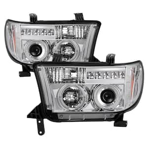 Toyota Tundra 07-13 / Toyota Sequoia 08-13 Projector Headlights - Eliminates AFS function - LED Halo - Chrome