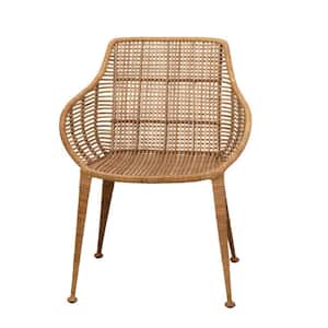 Natural Hand-Woven Rattan Arm Chair