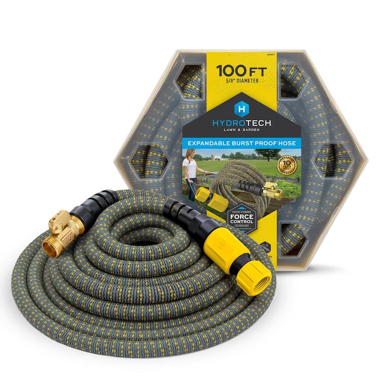 Hydrotech 5/8 in. Dia x 100 ft. Expandable Garden Water Hose