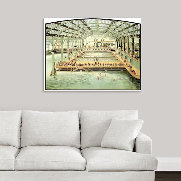 GreatBigCanvas 40 in. x 30 in. "Sutro Bath House San Francisco Vintage Poster" by Canvas Wall Art 2320014_24_40x30 - The Home Depot