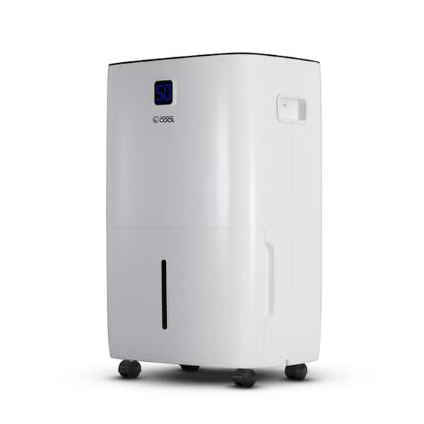 Moisture removal capacity 50 Pt. 4500 sq.ft. with Front Bucket Dehumidifier in. white with Built-in Pump