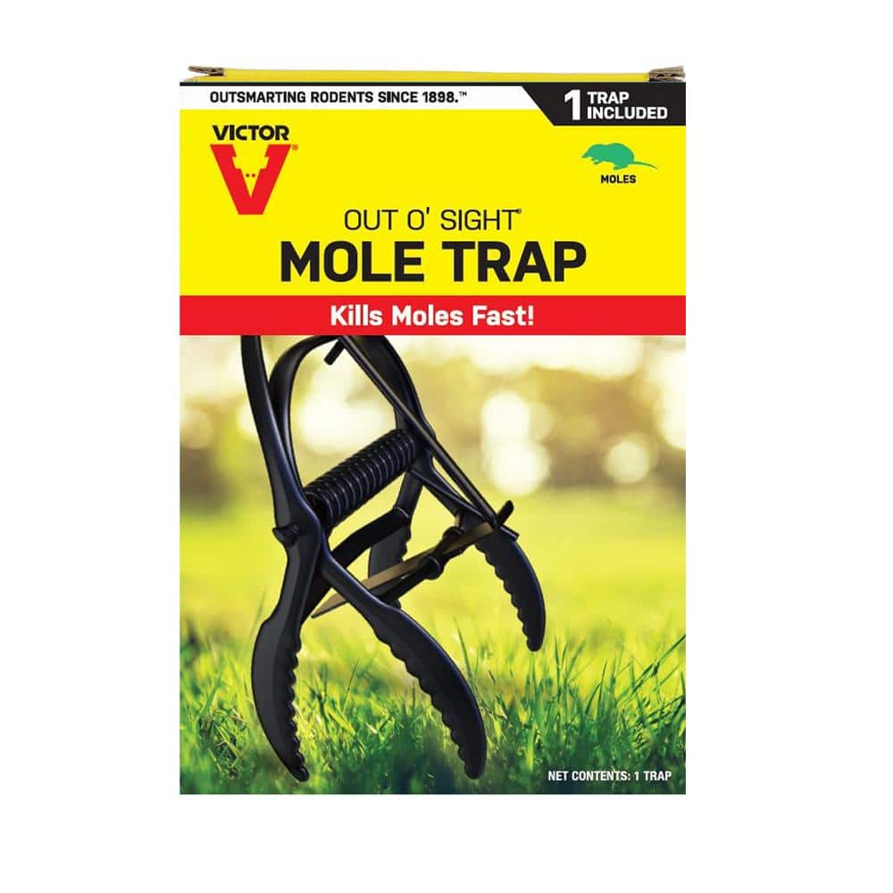 New VICTOR Out O' Sight Mole Trap Steel Rodent Killer Iron Jaws Woodstream 0631 