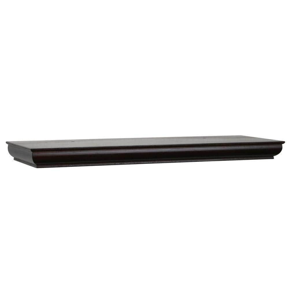 Home Decorators Collection 36 in. L x 8 in. W Profile Espresso Shelf